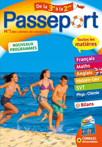 Beispielbild fr Passeport - Toutes les matires de la 3e  la 2de - Cahier de vacances 2021 zum Verkauf von Ammareal