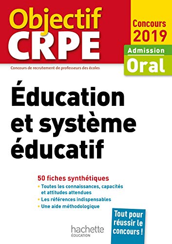 Stock image for CRPE en fiches : ducation et systme ducatif 2019 for sale by Ammareal