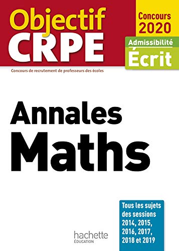 Beispielbild fr Objectif CRPE Annales Maths 2020 zum Verkauf von Ammareal