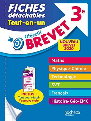 Imagen de archivo de Objectif Brevet 3e - Fiches dtachables Tout-en-Un Nouveau Brevet 2020 a la venta por Ammareal