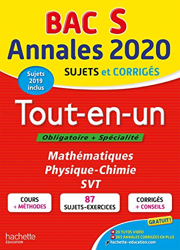 Beispielbild fr Annales Bac 2020 Tout-en-un Bac S zum Verkauf von Ammareal