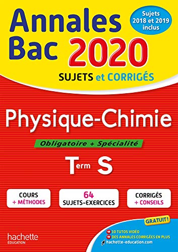 Beispielbild fr Physique Chimie, Obligatoire + Spcialit, Terminale S : Annales Bac 2020, Sujets Et Corrigs, Sujet zum Verkauf von RECYCLIVRE