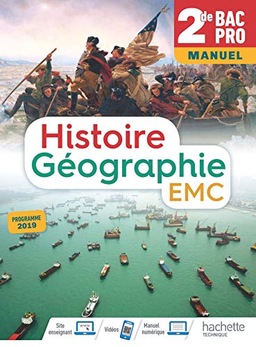 Stock image for Histoire-Gographie-EMC 2de Bac Pro - Livre de l'Elve (manuel) - d. 2019 for sale by medimops