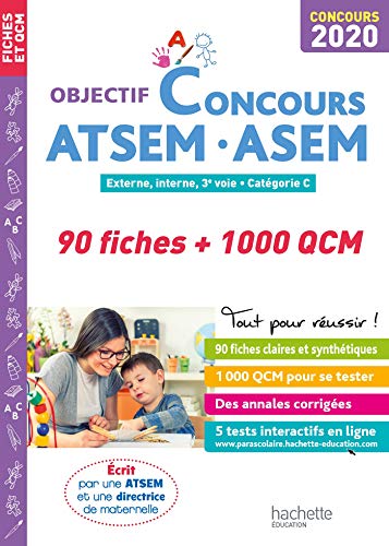 Stock image for Objectif Concours 2020 ATSEM 90 Fiches 1000 QCM for sale by EPICERIE CULTURELLE