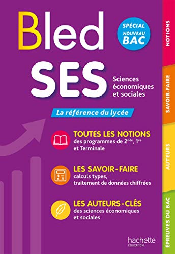 9782017119647: Bled SES Sciences conomiques et sociales spcial nouveau BAC