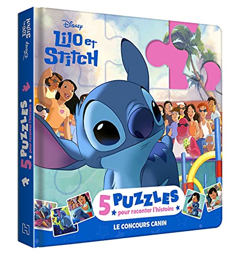 LILO ET STITCH - Mon Petit Livre Puzzle - 5 puzzles 9 pièces