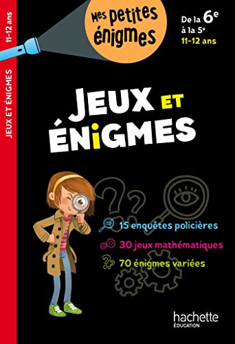Stock image for Jeux et nigmes De la 6e  la 5e - Cahier de vacances 2023 for sale by Ammareal
