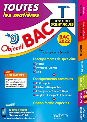 Stock image for Objectif Bac Toutes les mati res Term Sp cialit s scientifiques BAC 2022 for sale by GoldenWavesOfBooks