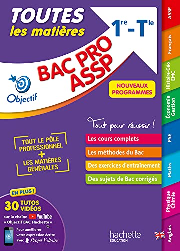 Stock image for Objectif BAC PRO ASSP (1re et Term) - Toutes les matires BAC 2024 [Broch] Garcio, Jrmie; Blanc, Denise; Frattini, Fabrice; Dessaint, Sbastien; Herry, Emmanuelle; Mnard, Chrystelle; Valentin, Isabelle; Prost, Alain; Nouidjem, Ahmed; Rodrigus, Sylvette; Dedeyan, Florence; Gola, Jean-Yves; Luciani, Guillaume et Blanc, Bernard for sale by BIBLIO-NET