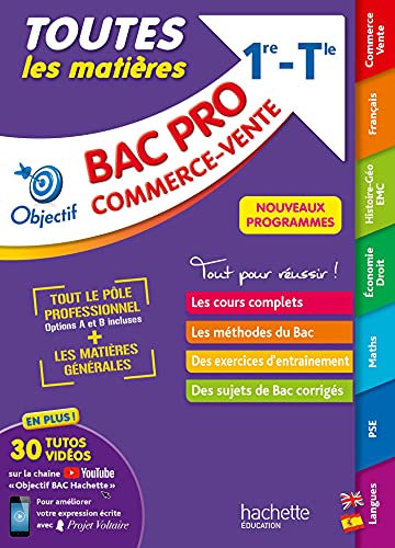 9782017150831: Toutes les matires Bac Pro 1re-Tle Commerce-vente: (1re et Term) - TLM BAC 2022 - Nouveaux programmes