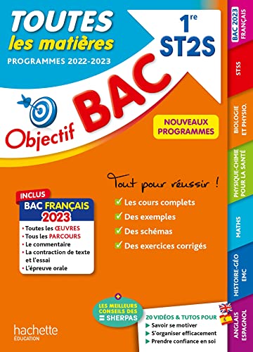 Beispielbild fr Objectif BAC 2023 - 1re ST2S Toutes les matires Duffau, Catherine; Prost, Alain; Garnier, Caroline; Torres Vera, Oscar; Mnard, Chrystelle; Oumassaoud, Mina; Durandeau, Jean-Pierre; Marteletti, Raphel; Stillkrauth, Michel; Climent, Cdric; Cuttaz, Marie-Sophie et Vidal, Alain zum Verkauf von BIBLIO-NET