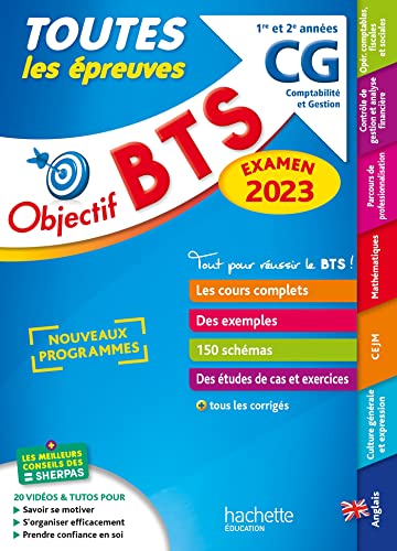 Stock image for Objectif BTS CG (1re et 2e annes) - Toutes les preuves, examen 2023 Bonnefous, Bruno; Leccia, David; Coucoureux, Michel; Torres Vera, Oscar; Denis, Corinne; Dhrin, Emilie; Geronimi, Marc; Gillet, Nathalie; Kbli, Mohamed; Licart, Rbecca; Rubaud, Nathalie et Speno, Gildas for sale by BIBLIO-NET