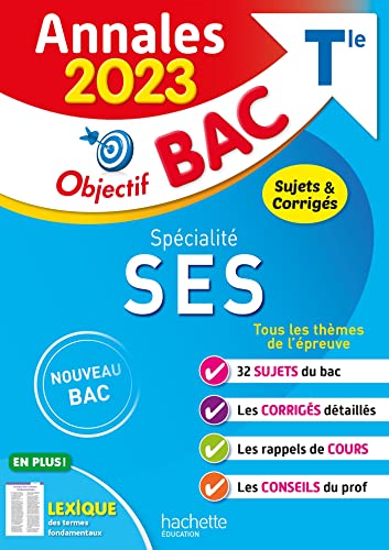 Stock image for Annales Objectif BAC 2023 - Spcialit SES for sale by medimops