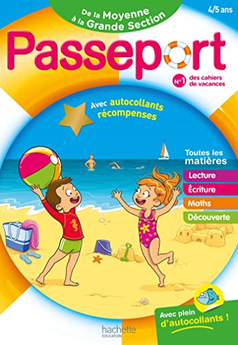 Beispielbild fr Passeport - De la Moyenne  la Grande Section 4/5 ans - Cahier de vacances 2024 zum Verkauf von Ammareal