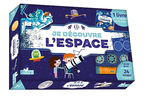 Beispielbild fr Je découvre l'espace - coffret avec lampe et poster phosphorescent des constellations: Coffret avec 1 lampe, 1 poster phosphorescent du ciel, 3 rondelles et 1 livre [FRENCH LANGUAGE - Soft Cover ] zum Verkauf von booksXpress