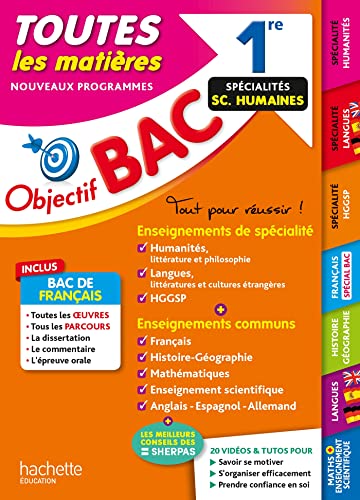 Imagen de archivo de Objectif Bac 2024 - 1re Spcialits Sciences humaines Toutes les matires a la venta por medimops