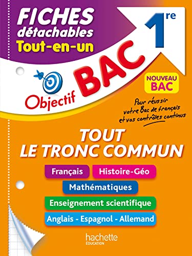 Beispielbild fr Objectif BAC Fiches dtachables Tout le tronc commun 1re BAC 2024 zum Verkauf von Ammareal