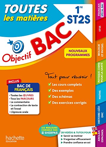 Stock image for Objectif BAC 2024 - 1re ST2S Toutes les matires [Broch] Duffau, Catherine; Prost, Alain; Garnier, Caroline; Torres Vera, Oscar; Mnard, Chrystelle; Oumassaoud, Mina; Durandeau, Jean-Pierre; Marteletti, Raphel; Stillkrauth, Michel; Climent, Cdric; Cuttaz, Marie-Sophie et Vidal, Alain for sale by BIBLIO-NET