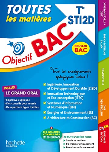 Beispielbild fr Objectif BAC 2024 - Term STI2D Toutes les matières [FRENCH LANGUAGE - Soft Cover ] zum Verkauf von booksXpress