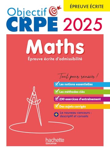 Beispielbild fr Objectif CRPE 2024 - 2025 - Maths -  ©preuve  ©crite d'admissibilit © [FRENCH LANGUAGE - Soft Cover ] zum Verkauf von booksXpress