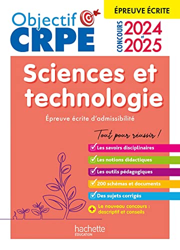 Beispielbild fr Objectif CRPE 2024 - 2025 - Sciences et technologie - épreuve écrite d'admissibilité [FRENCH LANGUAGE - Soft Cover ] zum Verkauf von booksXpress