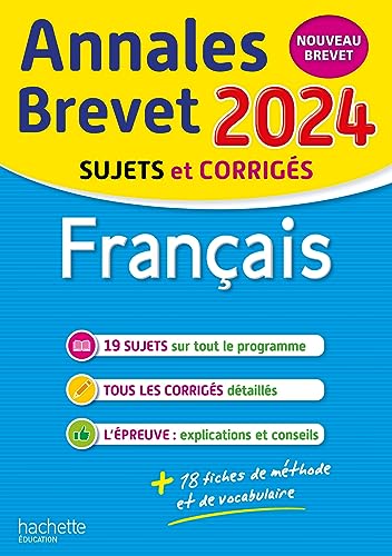 Imagen de archivo de Annales BREVET 2024 - Français: Sujets et corrigés [FRENCH LANGUAGE - Soft Cover ] a la venta por booksXpress