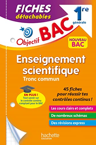 Beispielbild fr Objectif BAC Fiches Enseignement scientifique 1re générale [FRENCH LANGUAGE - No Binding ] zum Verkauf von booksXpress