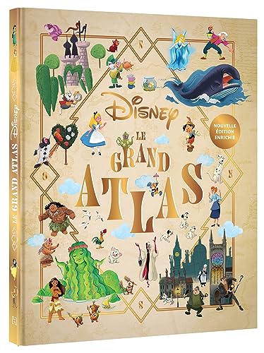 Imagen de archivo de DISNEY - Le Grand Atlas - 35 univers Disney et Pixar cartographis a la venta por medimops