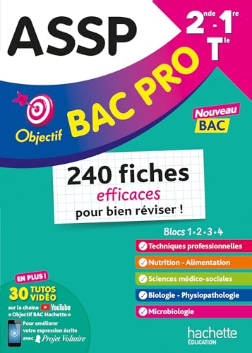 9782017265146: ASSP 2de-1re-Tle Objectif Bac Pro: 240 fiches efficaces pour bien rviser !