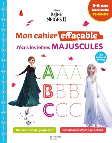 Beispielbild fr Disney - Reine des neiges 2 - Mon cahier effaable - J'cris les lettres majuscules (3-6 ans) zum Verkauf von Ammareal