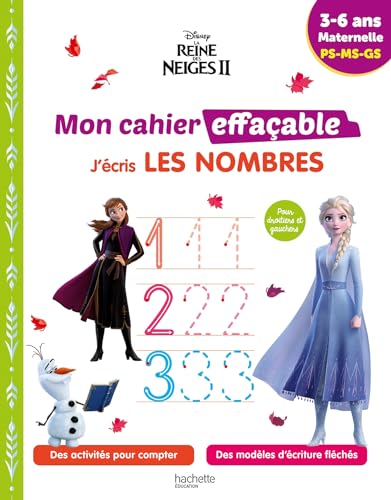 Beispielbild fr REINE DES NEIGES 2 - Mon cahier effaable - J'cris les nombres (3-6 ans) zum Verkauf von Ammareal