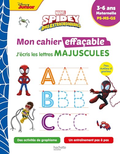 Stock image for Disney - Spidey et ses amis extraordinaires - Mon cahier effaable - J'cris les lettres majuscules for sale by Ammareal