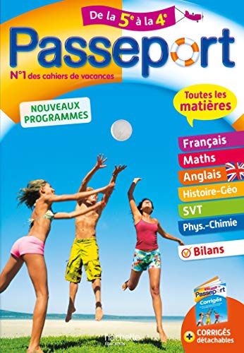 Stock image for Passeport - Toutes les matires de la 5e  la 4e - Cahier de vacances 2021 for sale by Ammareal