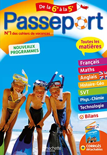 Stock image for Passeport - Toutes les mati?res de la 6e ? la 5e - Cahier de vacances 2021 (French Edition) for sale by SecondSale