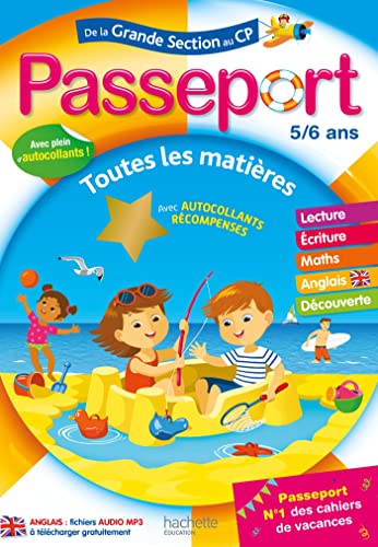 Imagen de archivo de Passeport - de la Grande Section au CP - Cahier de vacances 2022 a la venta por Ammareal