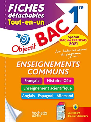 Beispielbild fr Objectif Bac - Fiches Enseignements communs 1re BAC 2021 zum Verkauf von medimops