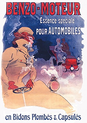 9782019120023: Carnet lign Affiche Benzo essence automobiles