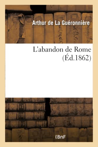 9782019130480: L'abandon de Rome