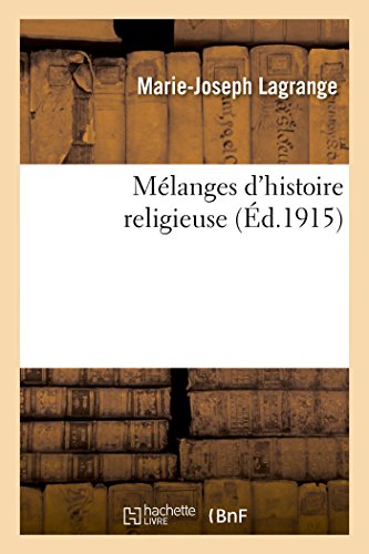 Beispielbild fr Mlanges d'Histoire Religieuse (French Edition) zum Verkauf von Lucky's Textbooks