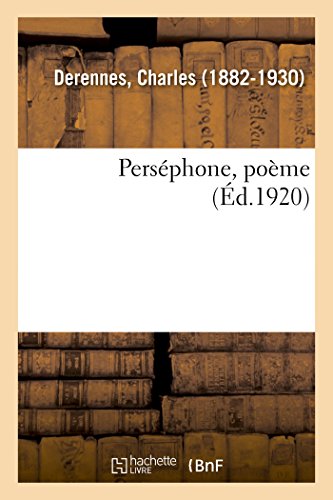 Stock image for Persphone, Pome (French Edition) for sale by Lucky's Textbooks