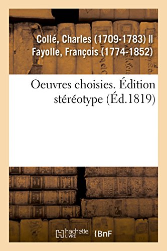 Stock image for Oeuvres Choisies. dition Strotype (French Edition) for sale by Lucky's Textbooks