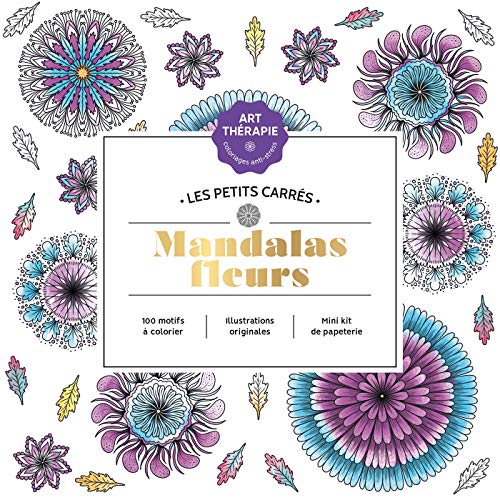 Imagen de archivo de Les petits carrs d'Art-thrapie Mandalas fleurs a la venta por medimops
