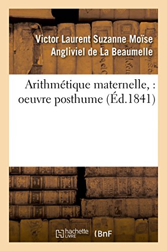 9782019624439: Arithmtique maternelle,: oeuvre posthume (Sciences)