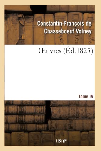 Stock image for Oeuvres Tome IV (French Edition) for sale by Lucky's Textbooks