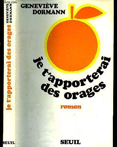 9782020011624: Je t'apporterai des orages