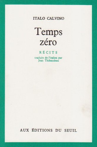 Stock image for TEMPS ZERO for sale by LiLi - La Libert des Livres