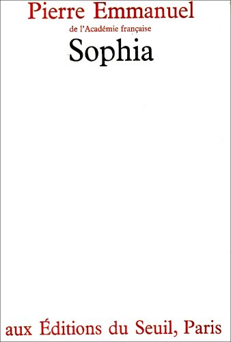 Sophia (9782020016995) by Emmanuel, Pierre