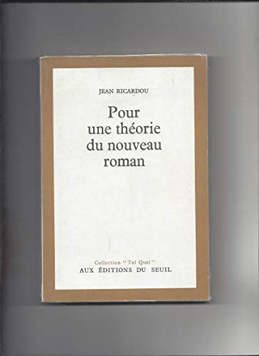 Stock image for Pour une thorie du nouveau roman for sale by Better World Books
