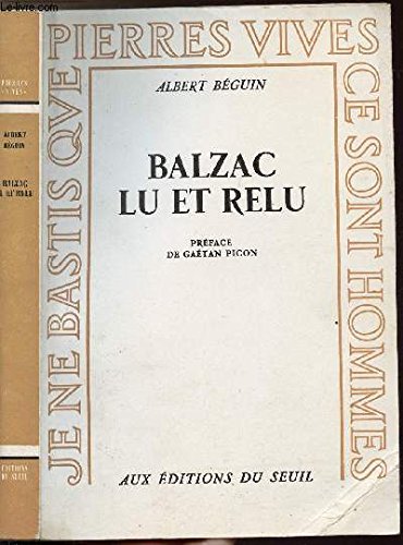 Beispielbild fr Balzac Lu Et Relu zum Verkauf von RECYCLIVRE