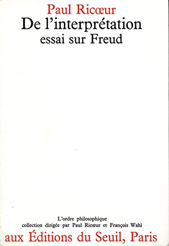 9782020027281: De l'interprtation. Essai sur Freud